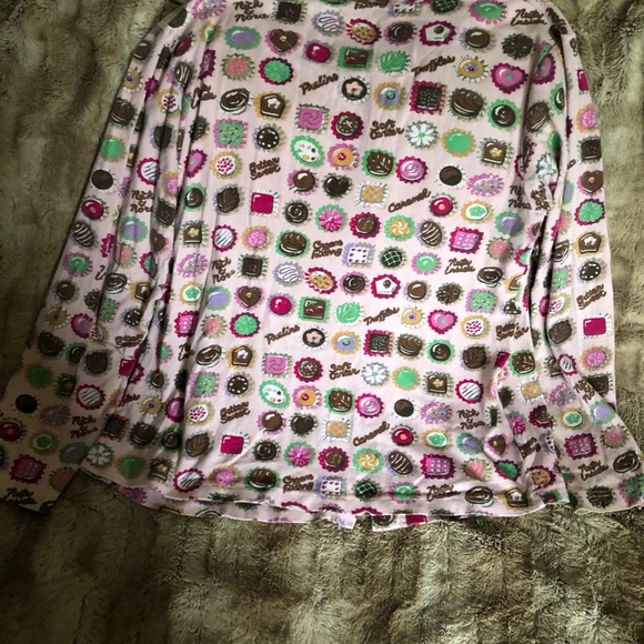 NICK&NORA SWEETS PJS, RARE PLUS SZ3X, EUC, SWEETS THROUGHOUT, JERSEYW/GLITTER… - Picture 9 of 15